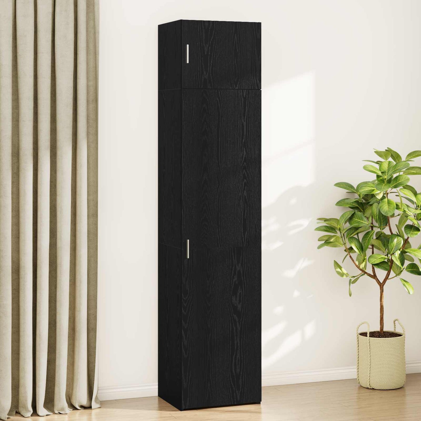 Sideboard 3 pcs Black Oak