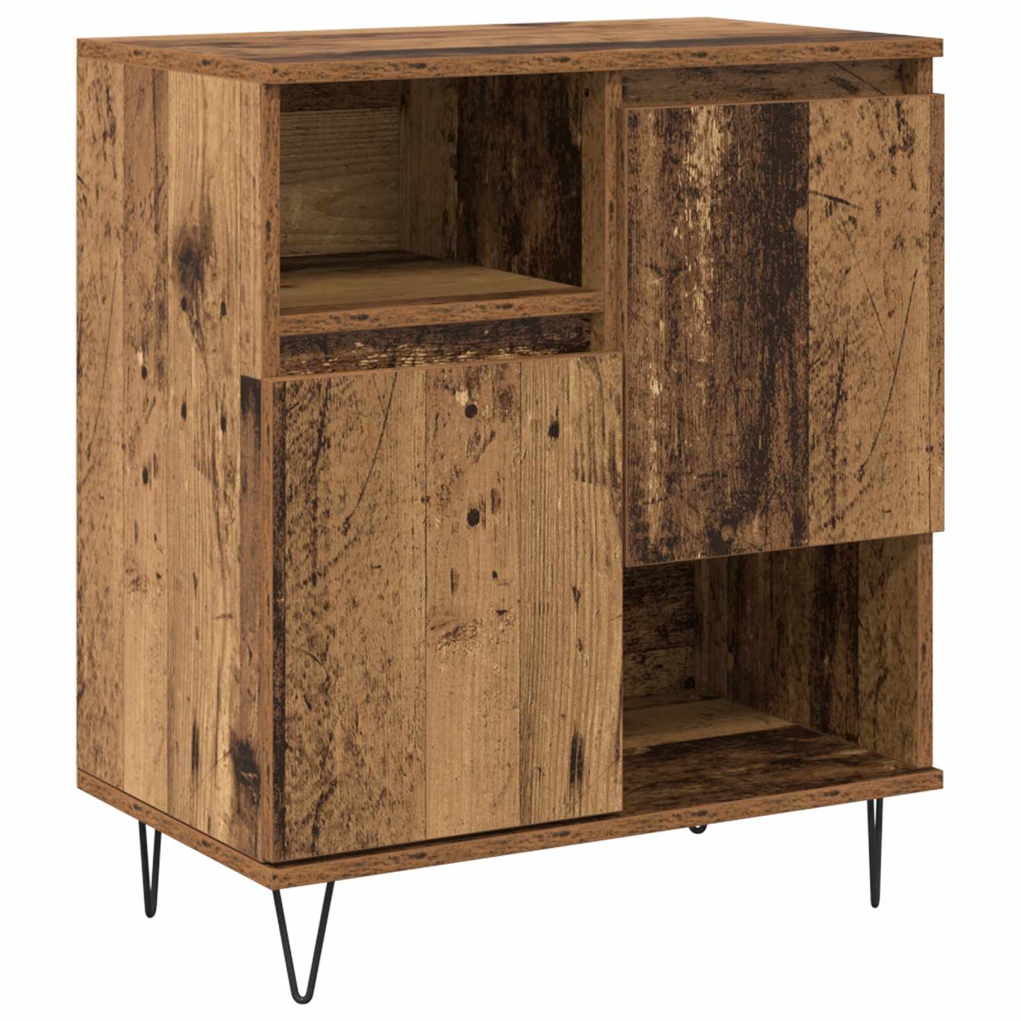 Sideboard 3 pcs Old Wood 60 x 35 x 70 cm