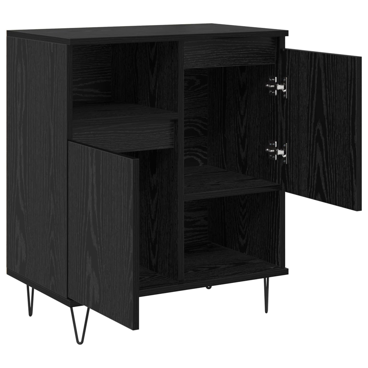 Sideboard 3 pcs Black Oak 60 x 35 x 70 cm