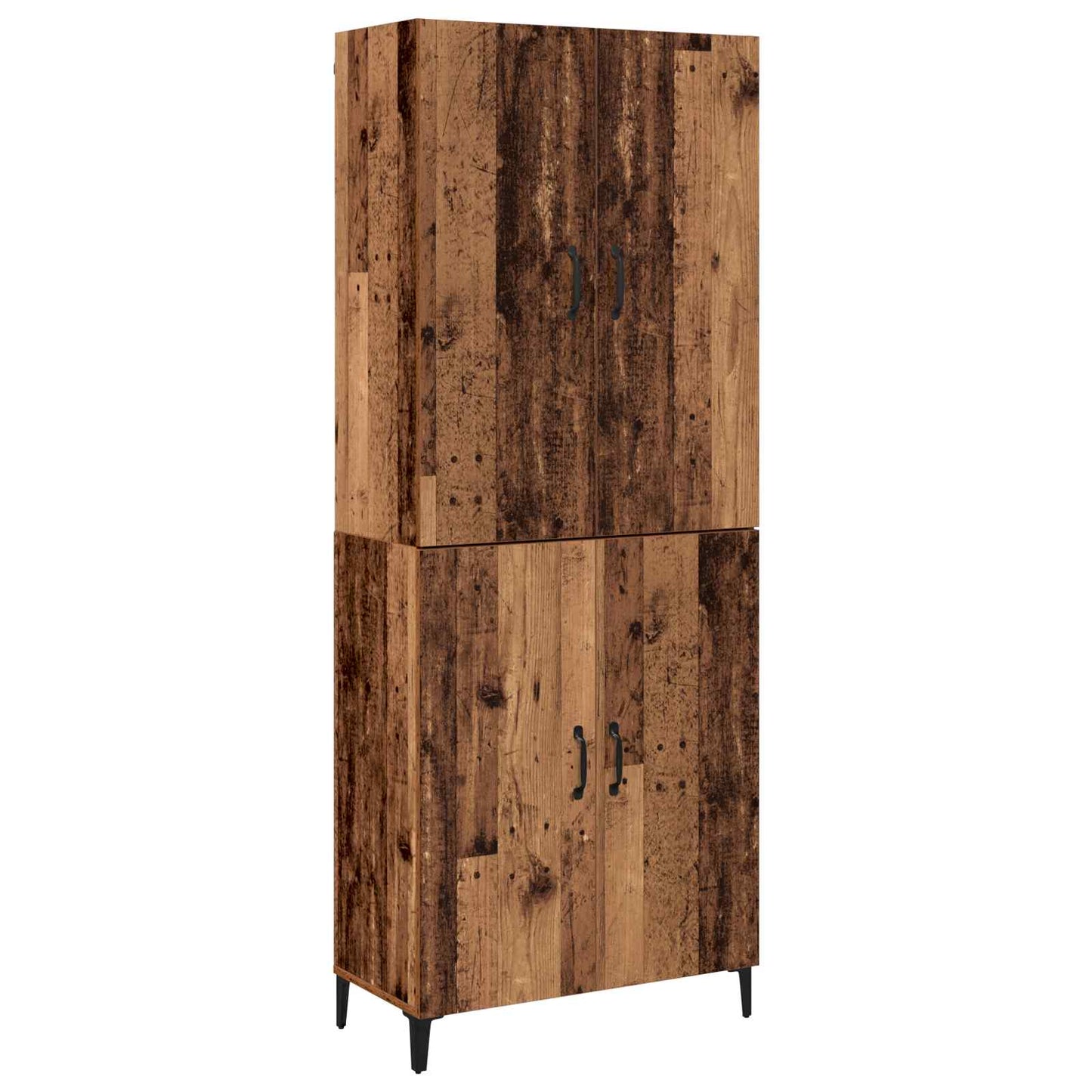 Highboard 2 pcs Old wood 69.5 x 34 x 180 cm Engineered Wood
