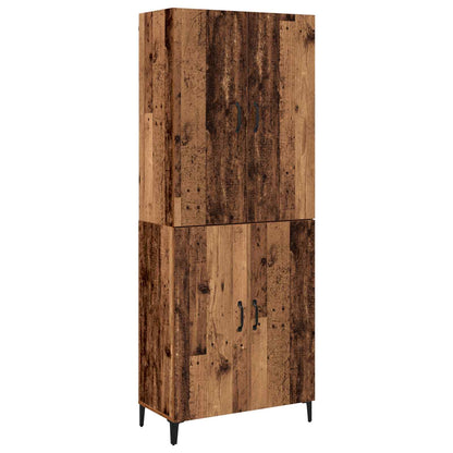 Highboard 2 pcs Old wood 69.5 x 34 x 180 cm Engineered Wood