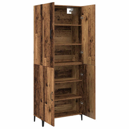 Highboard 2 pcs Old wood 69.5 x 34 x 180 cm Engineered Wood