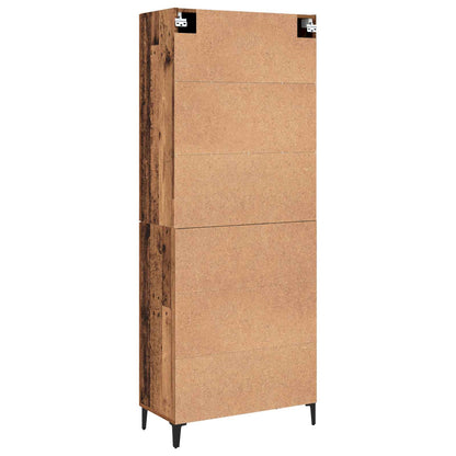 Highboard 2 pcs Old wood 69.5 x 34 x 180 cm Engineered Wood