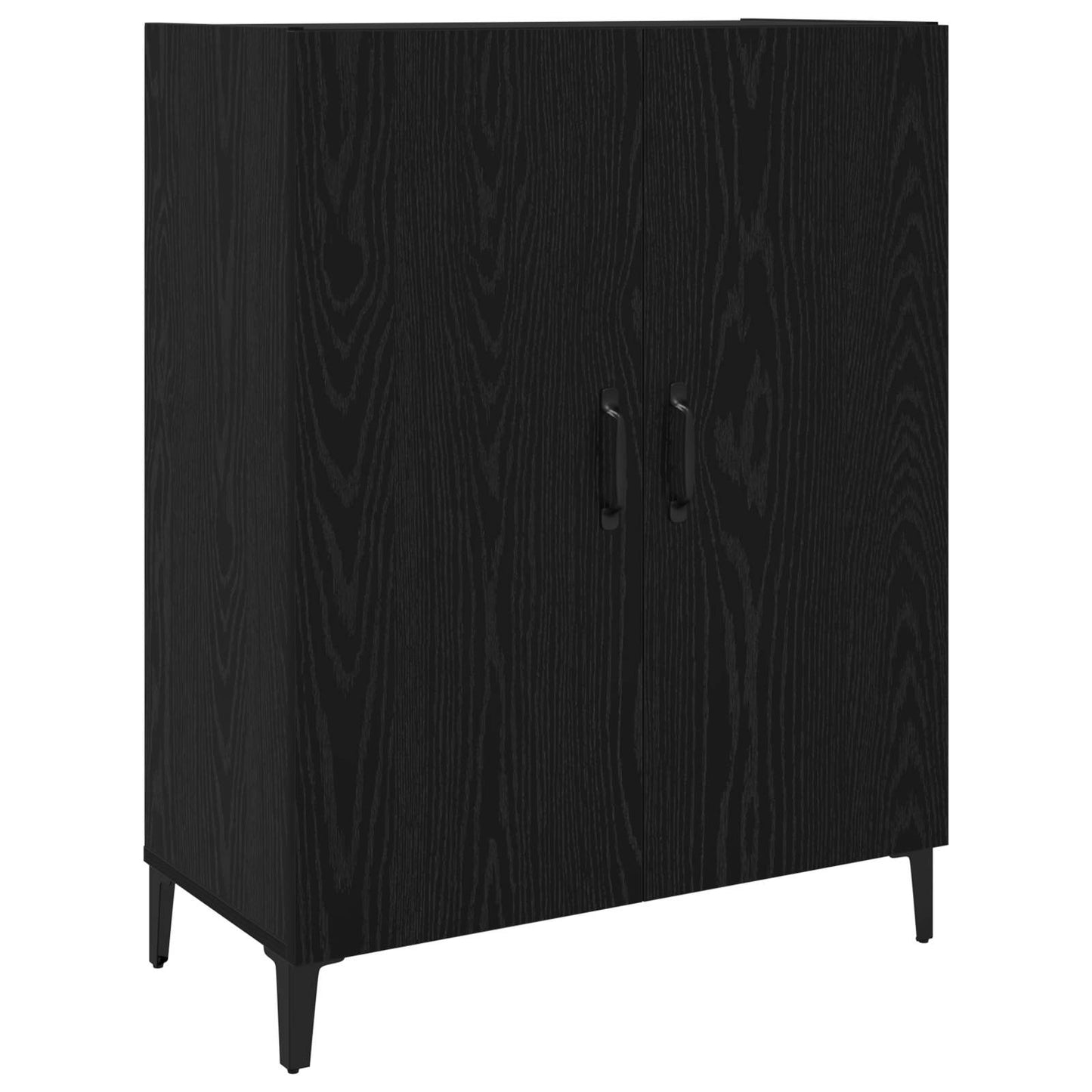 Highboard 2 pcs Black Oak 69.5 x 34 x 180 cm Engineered Wood