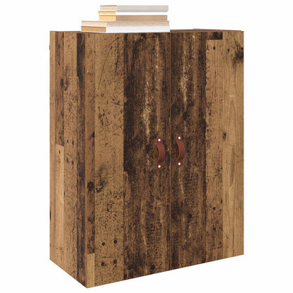 Wall-Mounted Cabinet 2 pcs Old Wood 69.5 x 34 x 90 cm