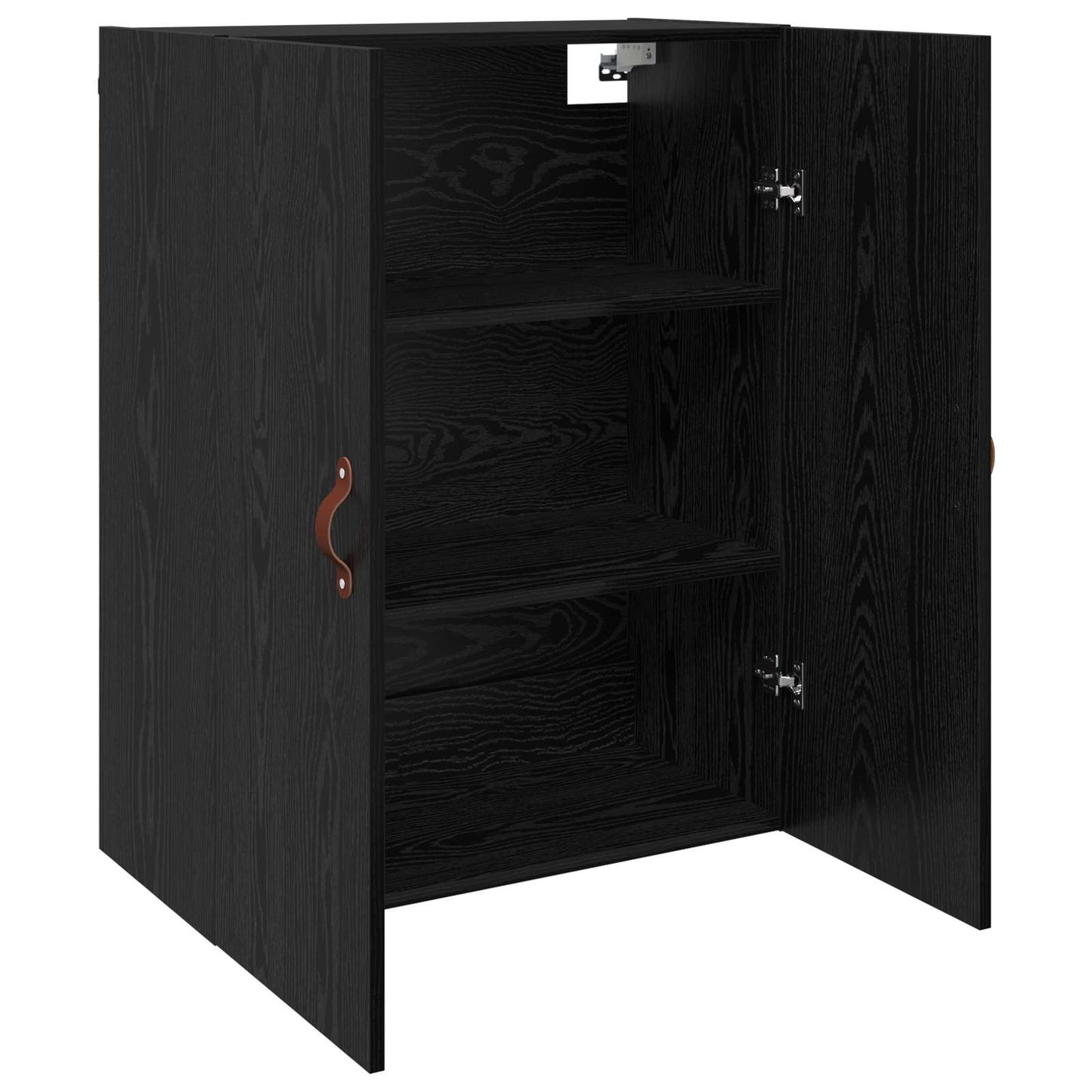 Wall-Mounted Cabinet 2 pcs Black Oak 69.5 x 34 x 90 cm