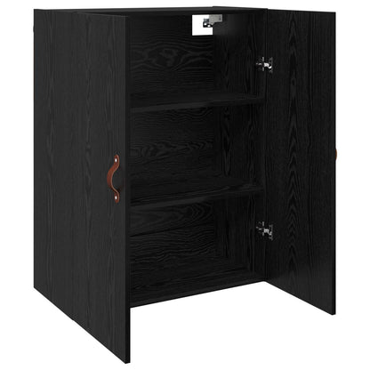 Wall-Mounted Cabinet 2 pcs Black Oak 69.5 x 34 x 90 cm