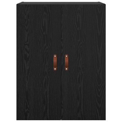 Wall-Mounted Cabinet 2 pcs Black Oak 69.5 x 34 x 90 cm