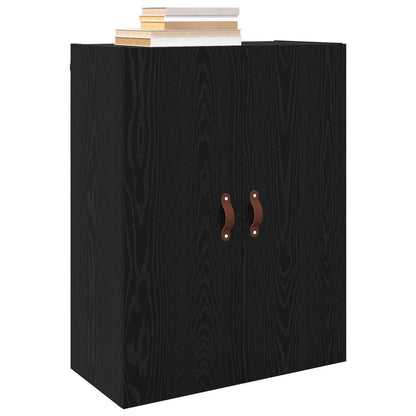 Wall-Mounted Cabinet 2 pcs Black Oak 69.5 x 34 x 90 cm