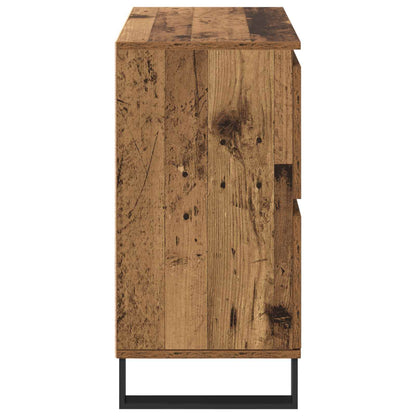 Sideboard 3 pcs Old Wood 60 x 35 x 70 cm