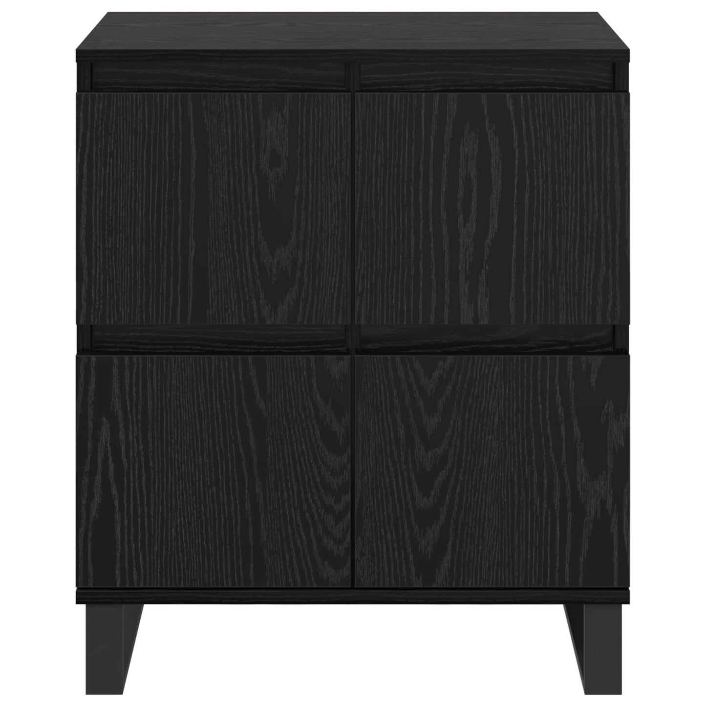 Sideboard 3 pcs Black Oak 60 x 35 x 70 cm