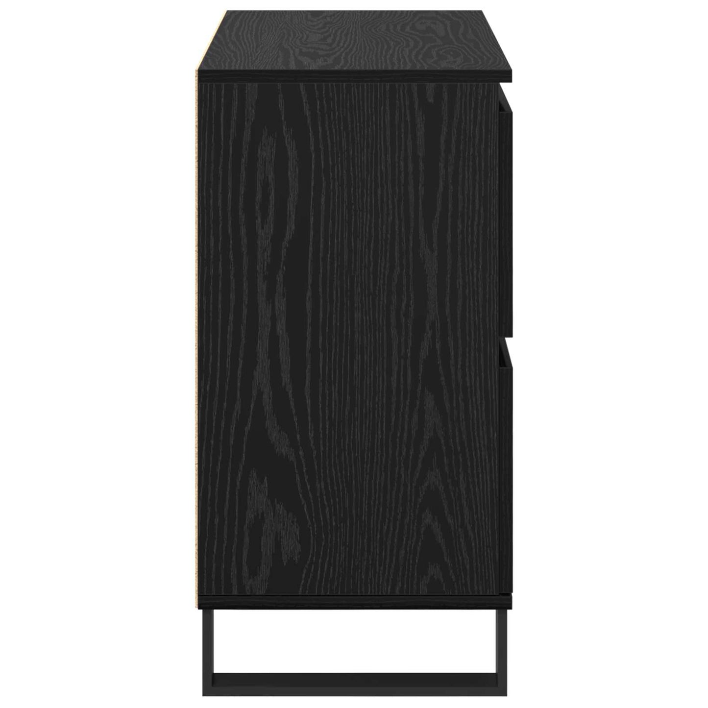 Sideboard 3 pcs Black Oak 60 x 35 x 70 cm