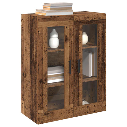 Wall Mounted Cabinets 2 pcs Old wood 69.5 x 34 x 90 cm