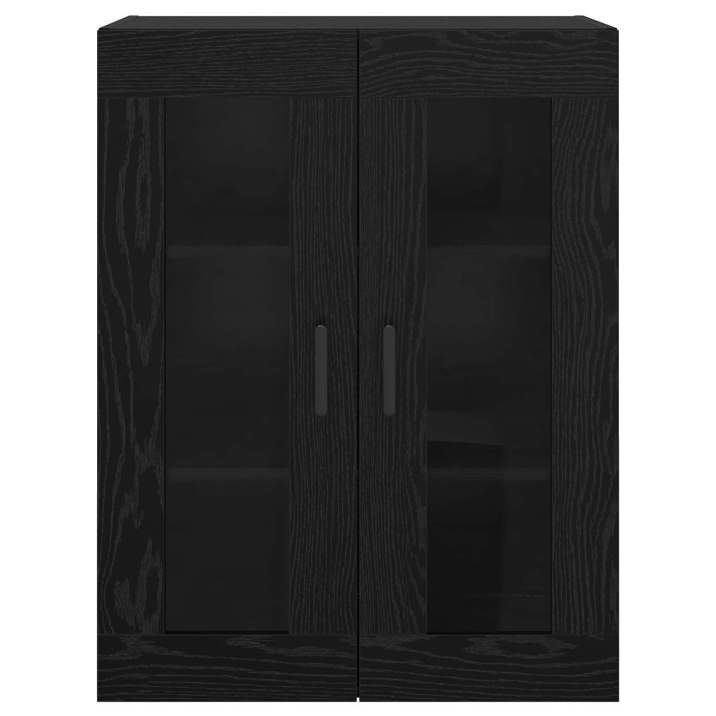 Wall Mounted Cabinets 2 pcs Black oak 69.5 x 34 x 90 cm
