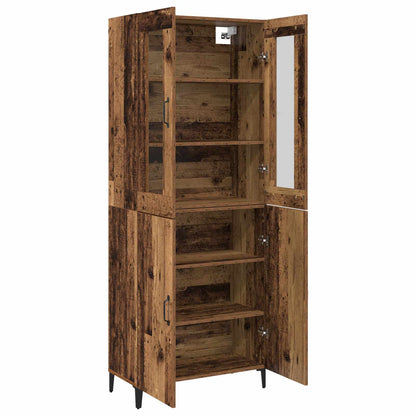 Highboard 2 pcs Old wood Engineered Wood