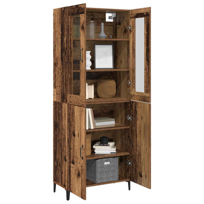 Highboard 2 pcs Old wood Engineered Wood