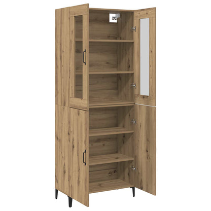 Highboard 2 pcs Artisan Oak 69.5 x 34 x 180 cm Engineered Wood