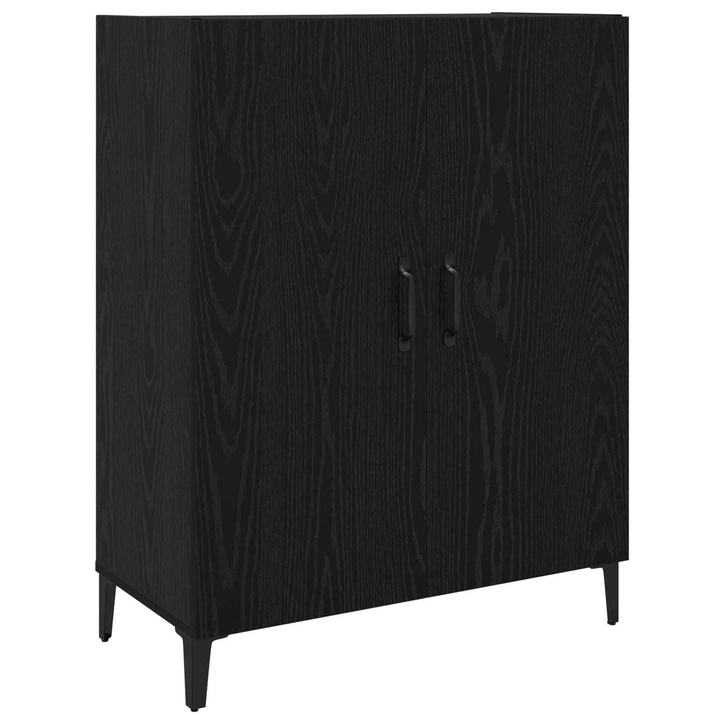 Highboard 2 pcs Black Oak 69.5 x 34 x 180 cm Engineered Wood