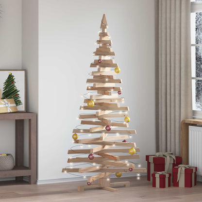 Wooden Christmas Tree KOTKA 180 cm Solid Pine Wood Natural