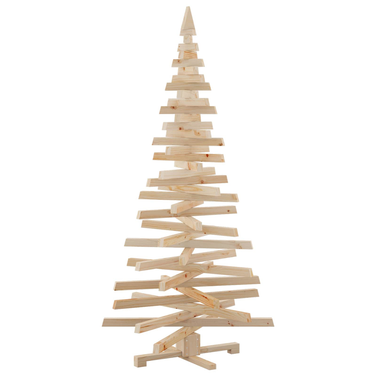 Wooden Christmas Tree KOTKA 180 cm Solid Pine Wood Natural