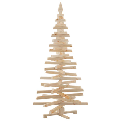 Wooden Christmas Tree KOTKA 180 cm Solid Pine Wood Natural