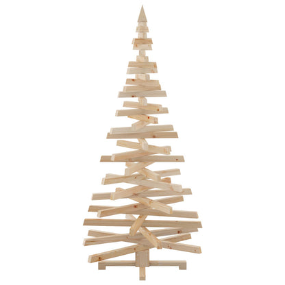 Wooden Christmas Tree KOTKA 180 cm Solid Pine Wood Natural