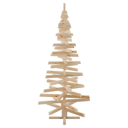 Wooden Christmas Tree KOTKA 180 cm Solid Pine Wood Natural