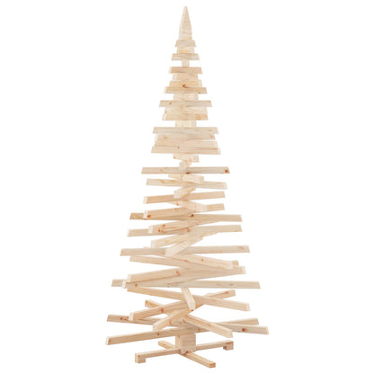 Wooden Christmas Tree KOTKA 210 cm Solid Pine Wood Natural