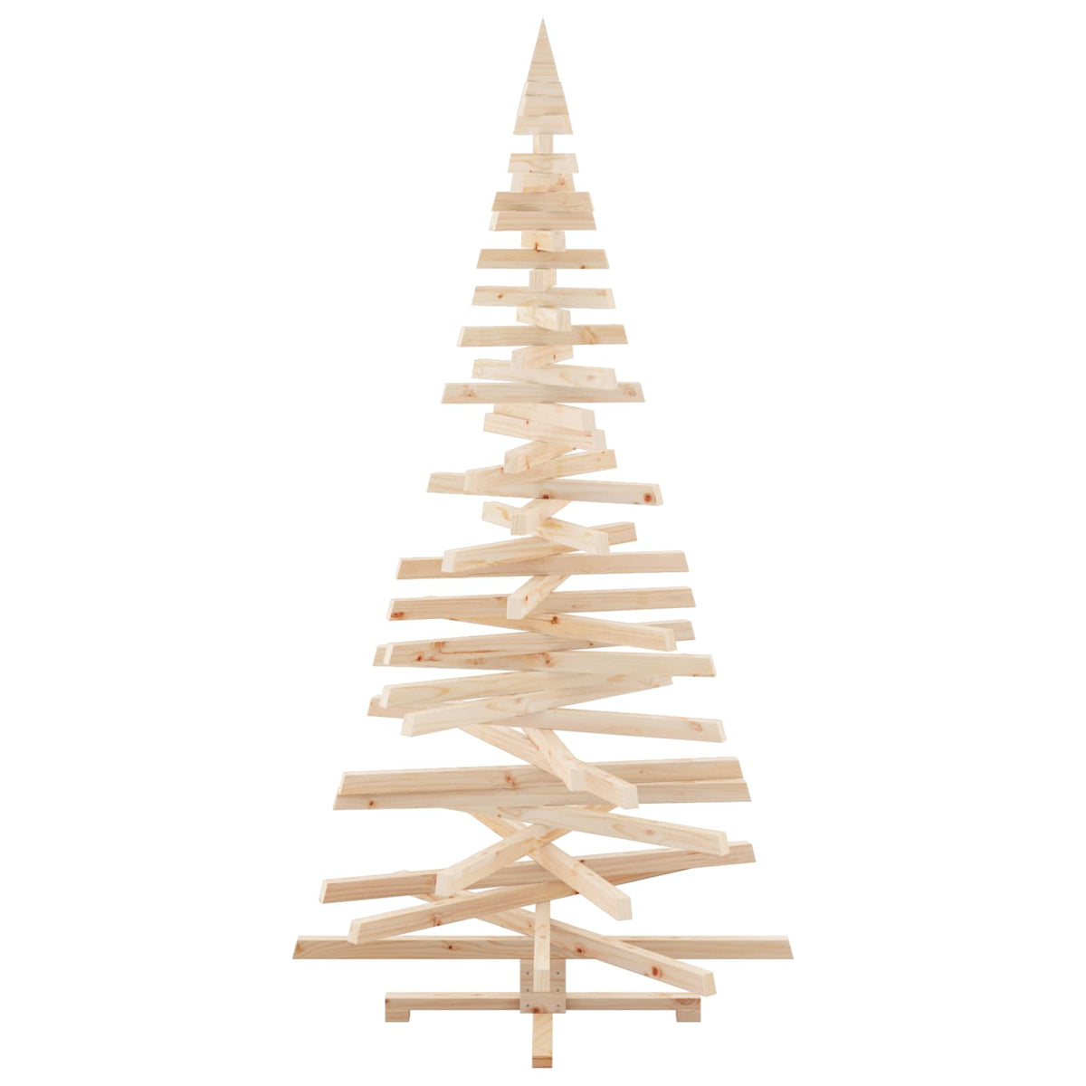 Wooden Christmas Tree KOTKA 210 cm Solid Pine Wood Natural