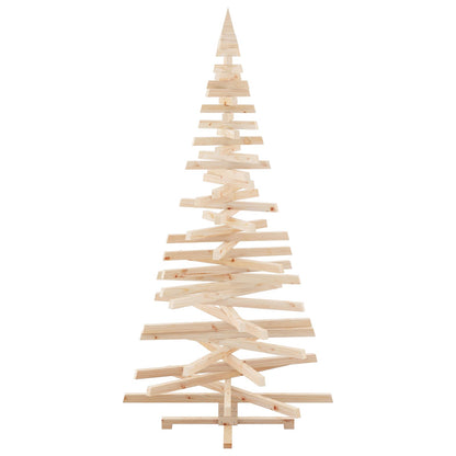 Wooden Christmas Tree KOTKA 210 cm Solid Pine Wood Natural