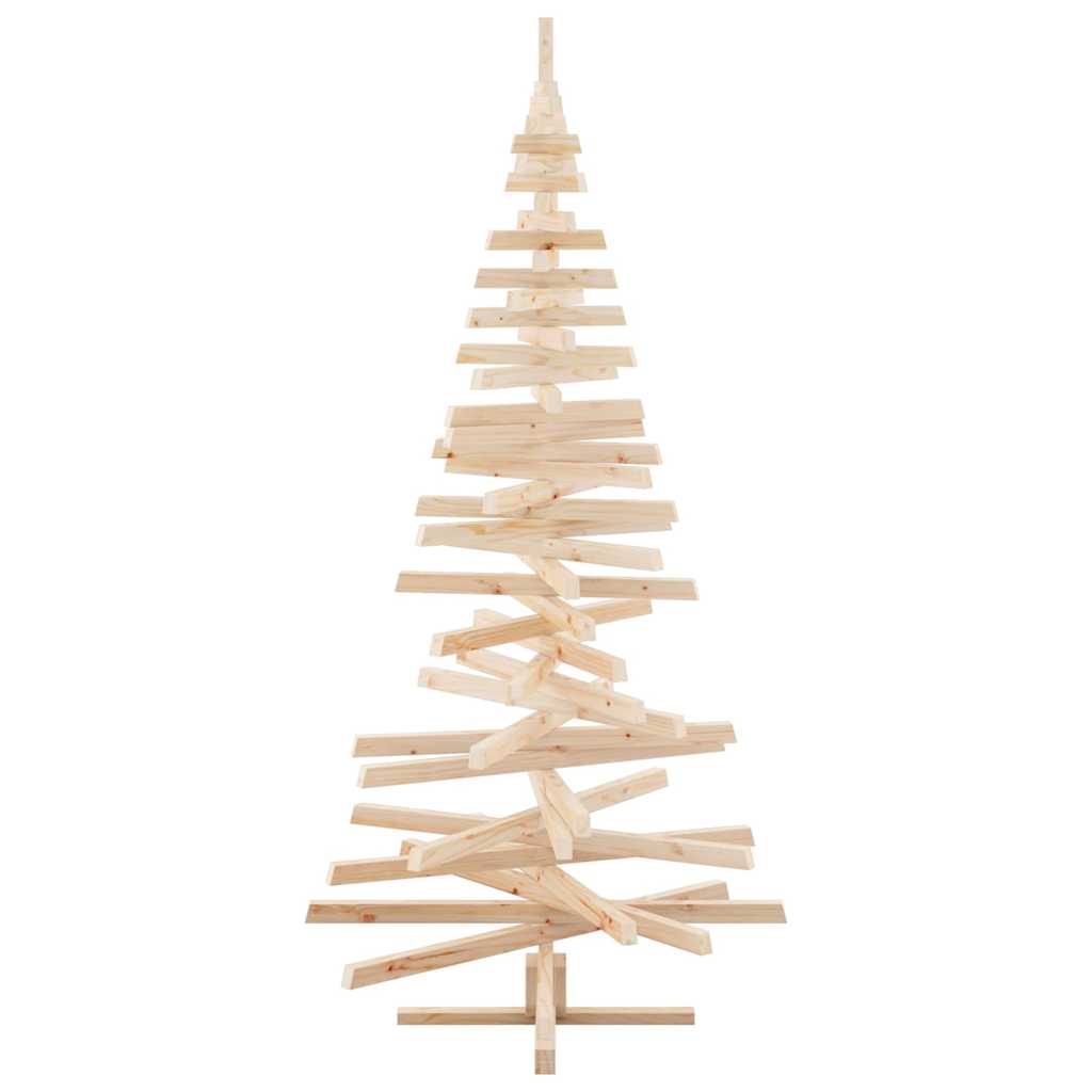 Wooden Christmas Tree KOTKA 210 cm Solid Pine Wood Natural
