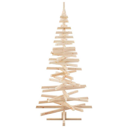Wooden Christmas Tree KOTKA 210 cm Solid Pine Wood Natural