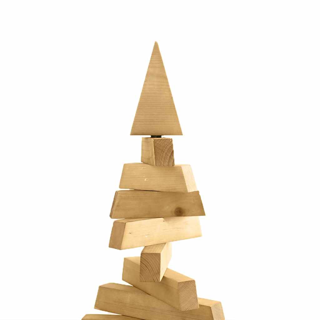 Wooden Christmas Tree KOTKA 150 cm Solid Pine Wood Brown