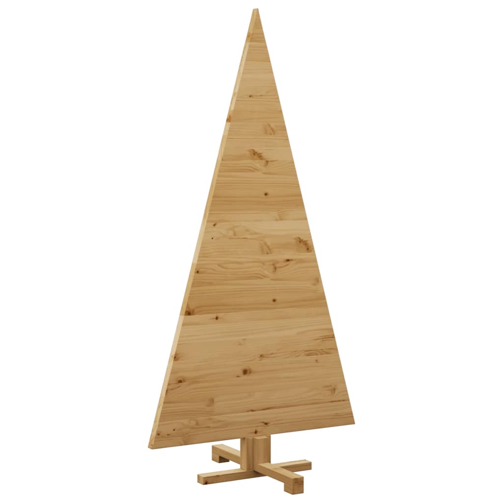 Wooden Christmas Tree KOTKA 150 cm Solid Pine Wood Brown
