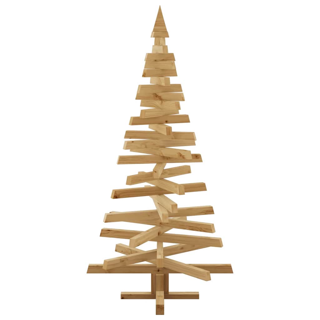 Wooden Christmas Tree KOTKA 150 cm Solid Pine Wood Brown