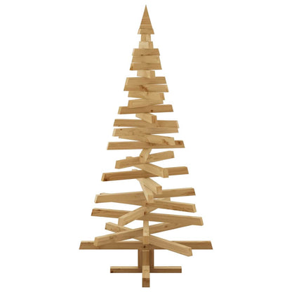 Wooden Christmas Tree KOTKA 150 cm Solid Pine Wood Brown