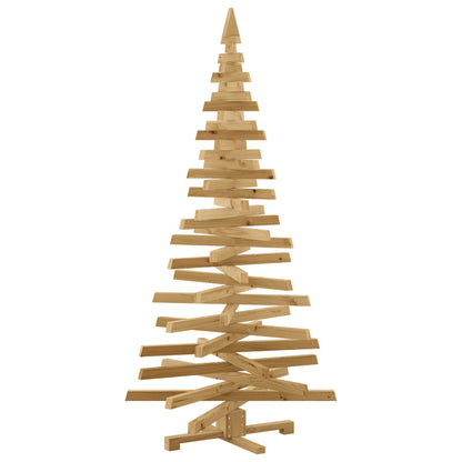 Wooden Christmas Tree KOTKA 180 cm Solid Pine Wood Brown