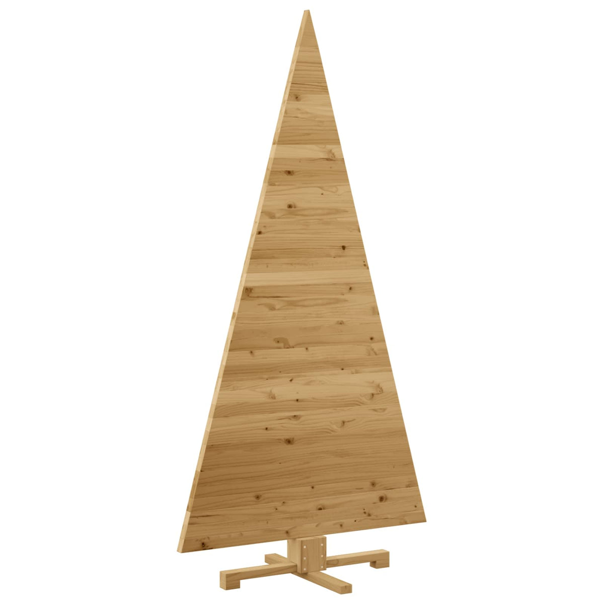 Wooden Christmas Tree KOTKA 180 cm Solid Pine Wood Brown