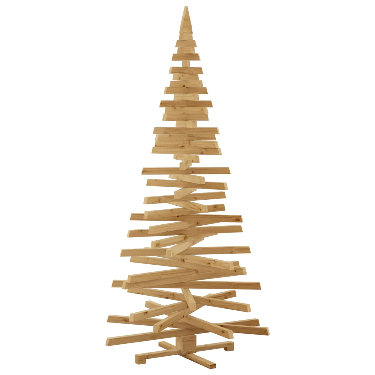 Christmas Trees with Stand Brown 210 cm Solid pine wood