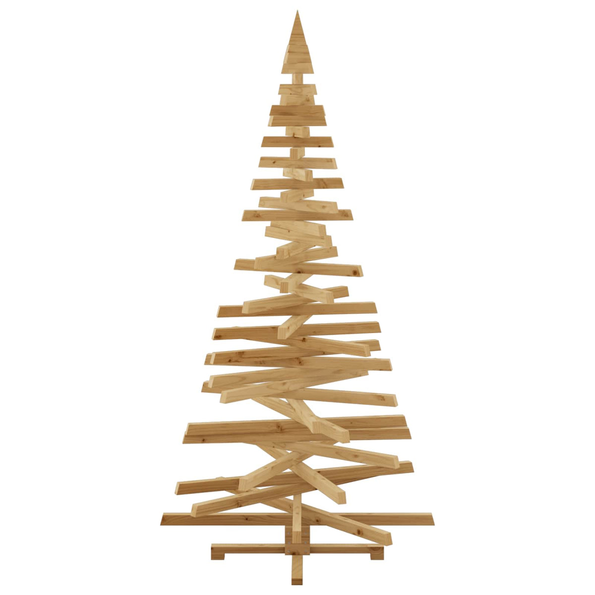 Christmas Trees with Stand Brown 210 cm Solid pine wood