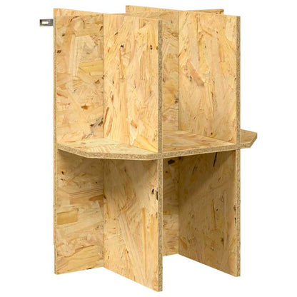 Terrarium Base with Shelf Brown 40 x 40 x 50 cm OSB