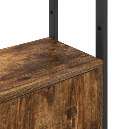 Book Cabinet Smoked Oak 40 x 24 x 161 cm Engineered Wood