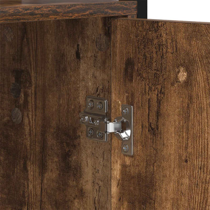 Book Cabinet Smoked Oak 40 x 24 x 161 cm Engineered Wood
