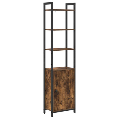 Book Cabinet Smoked Oak 40 x 24 x 161 cm Engineered Wood