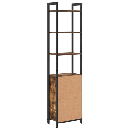 Book Cabinet Smoked Oak 40 x 24 x 161 cm Engineered Wood