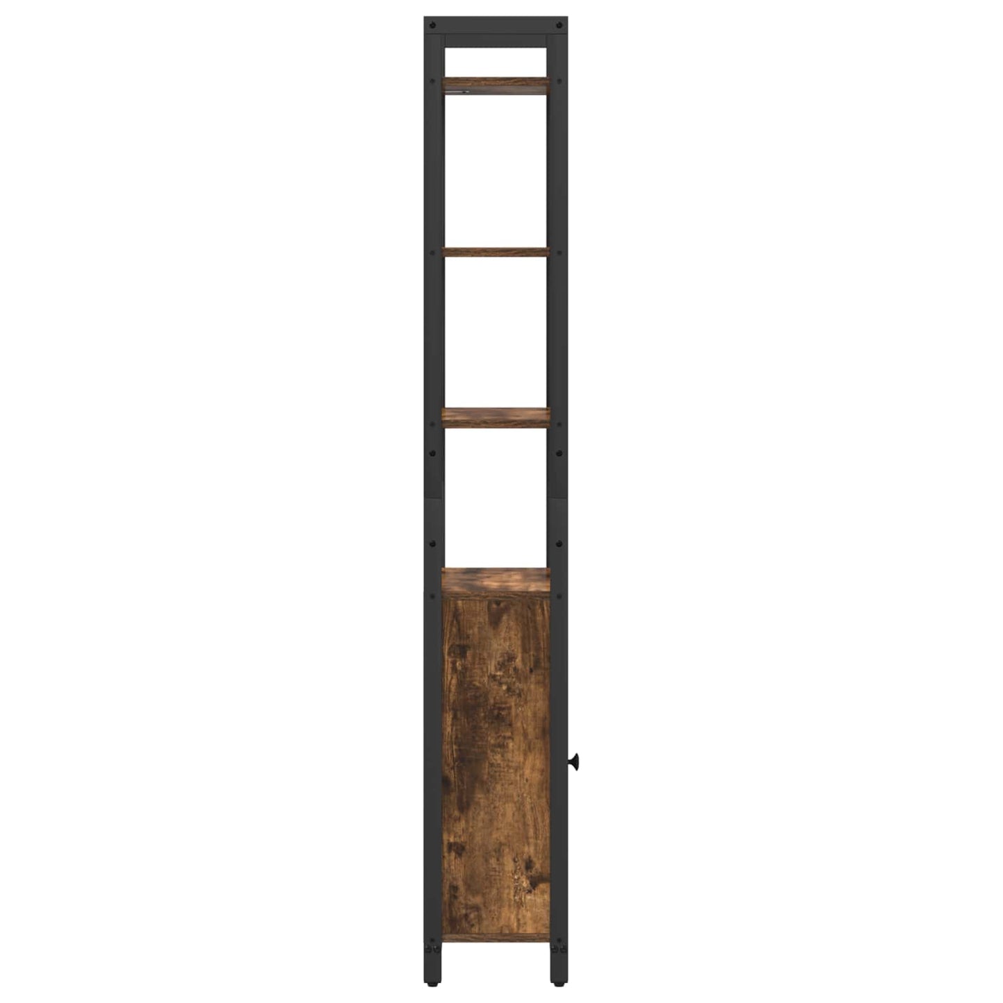Book Cabinet Smoked Oak 40 x 24 x 161 cm Engineered Wood