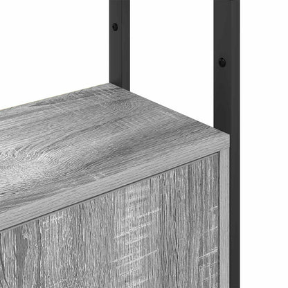 Book Cabinet Grey Sonoma 40 x 24 x 161 cm Engineered Wood