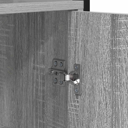 Book Cabinet Grey Sonoma 40 x 24 x 161 cm Engineered Wood