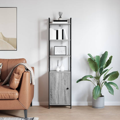 Book Cabinet Grey Sonoma 40 x 24 x 161 cm Engineered Wood