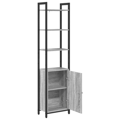 Book Cabinet Grey Sonoma 40 x 24 x 161 cm Engineered Wood